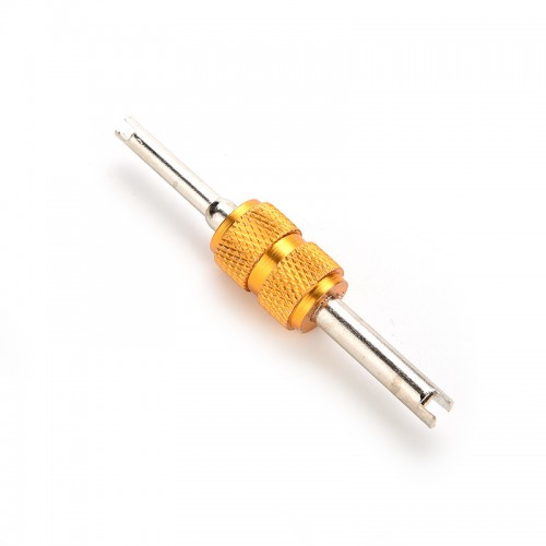 24e - Valve Stem Core Remover Car Truck Tire Repair Install Remove Tool Dual TBMO Golden