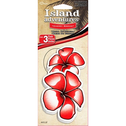 CUSTOM - Hawaiian Flower Cherry Breeze Hanging Tree Style Air Fresheners