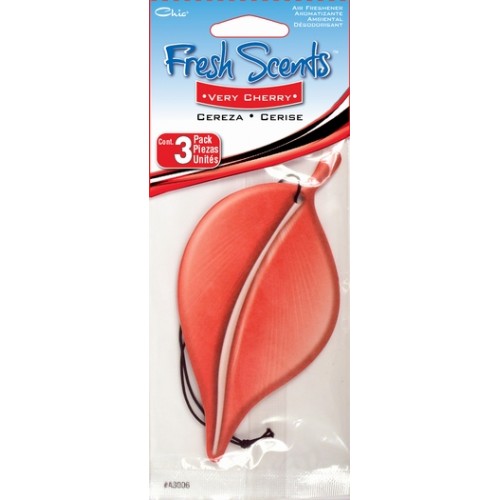 CUSTOM - Red Very Cherry Scent Hanging Tree Style Air Fresheners