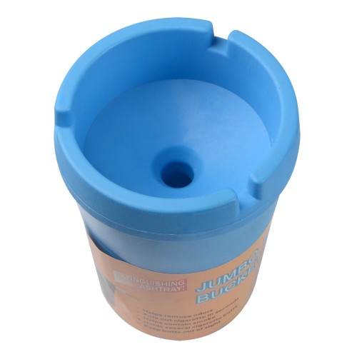 24e - Small Colorful Ashtray Plastic Portable Car Ashtray Blue