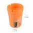 24e - Small Colorful Ashtray Plastic Portable Car Ashtray Orange
