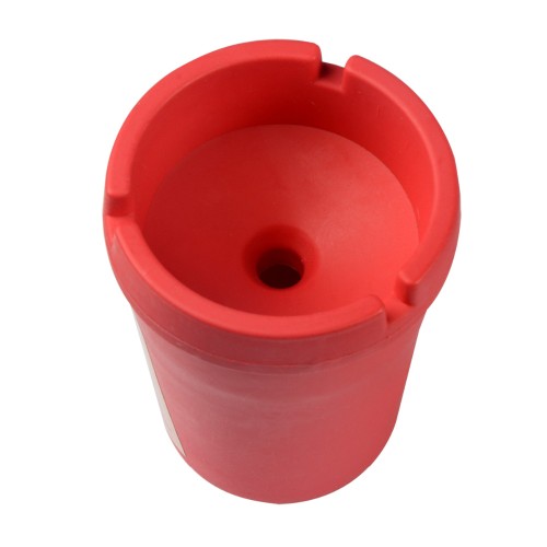 24e - Small Colorful Ashtray Plastic Portable Car Ashtray Red