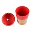 24e - Small Colorful Ashtray Plastic Portable Car Ashtray Red