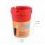 24e - Small Colorful Ashtray Plastic Portable Car Ashtray Red
