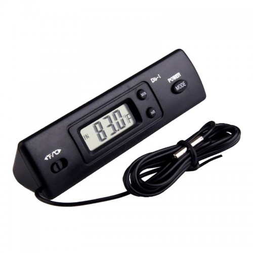 VST - Out Digital Lcd Car Temperature Thermometer Clock Voltage Meter Monitor